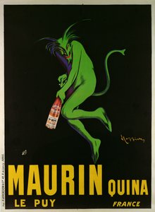 Cartaz publicitário &39;Maurin Quina&39;, Le Puy, França